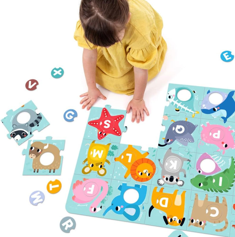 BANANA PANDA - Suuuper Size Alphabet Match Floor Puzzle (50 Large Pieces)