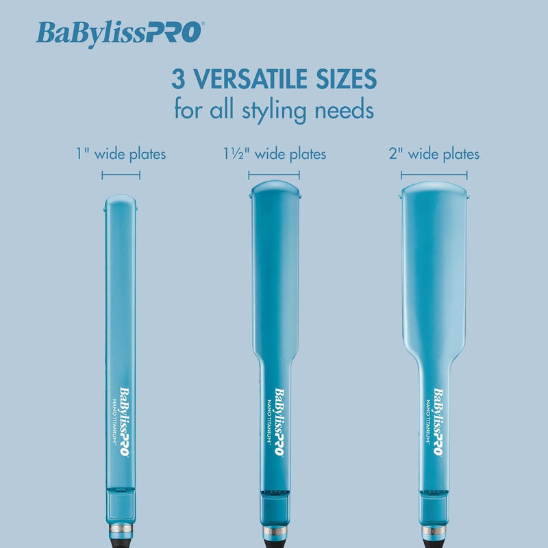 BaBylissPRO - Nano Titanium & Ceramic Ultra-Slim Straightener (BNT4073C) - 1.5 in