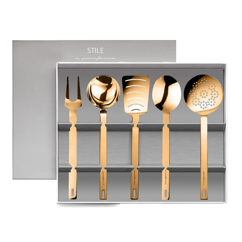 Mepra – Stile Gold – 5-Piece Kitchen Tool Set