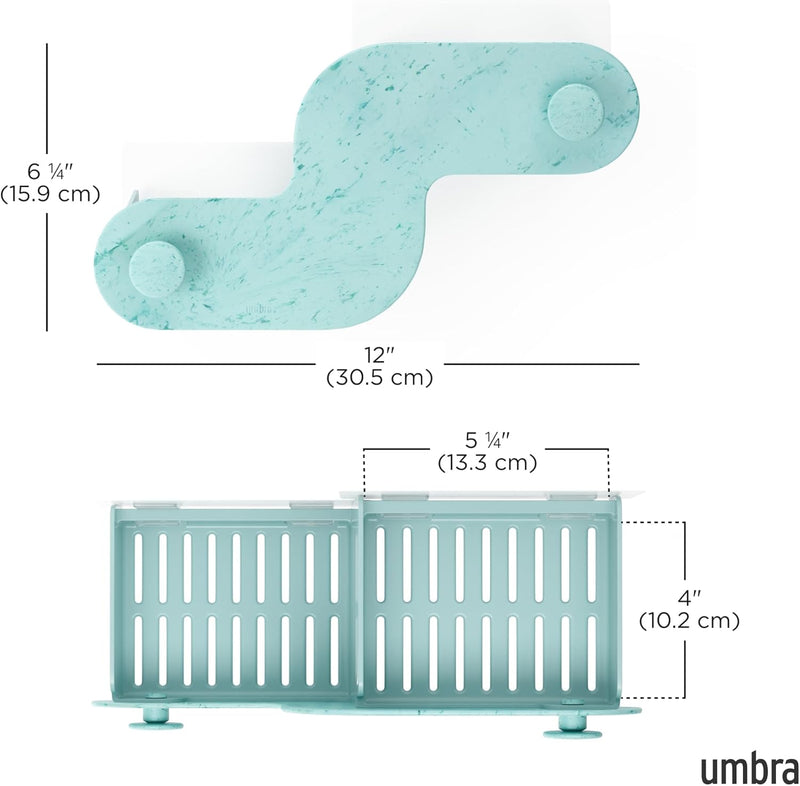 UMBRA - Nami Adhesive Shower Bins, Set of 2