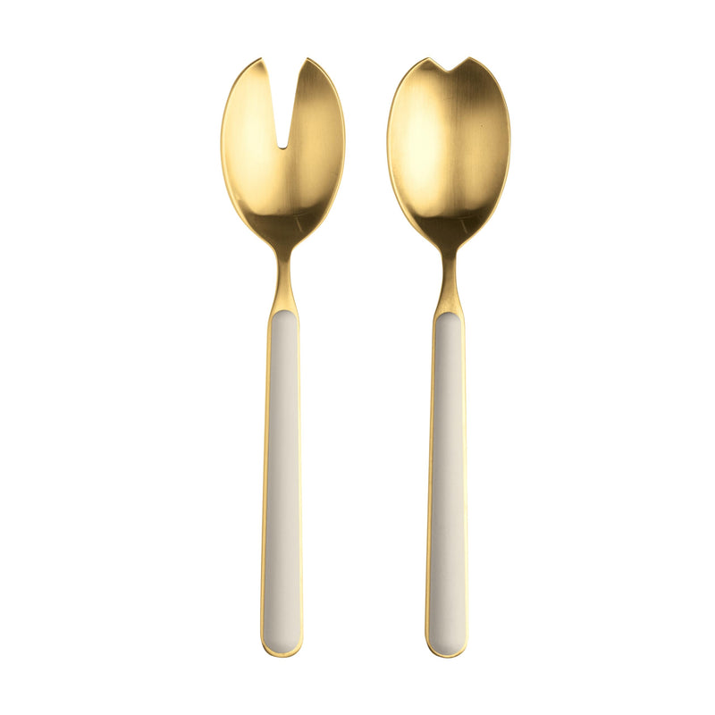 Mepra – Fantasia Ice Gold Salad Turtle-Dove – 2-Piece Serving Set