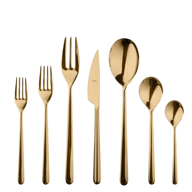 Mepra – Linea Gold – 32-Piece Flatware Set