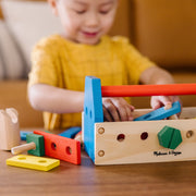 Melissa & Doug - Wooden Take-Along Tool Kit - in use during play