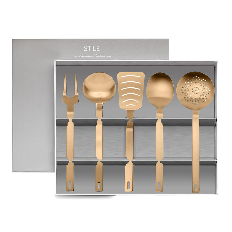 Mepra – Stile Gold Ice – 5-Piece Kitchen Tool Set