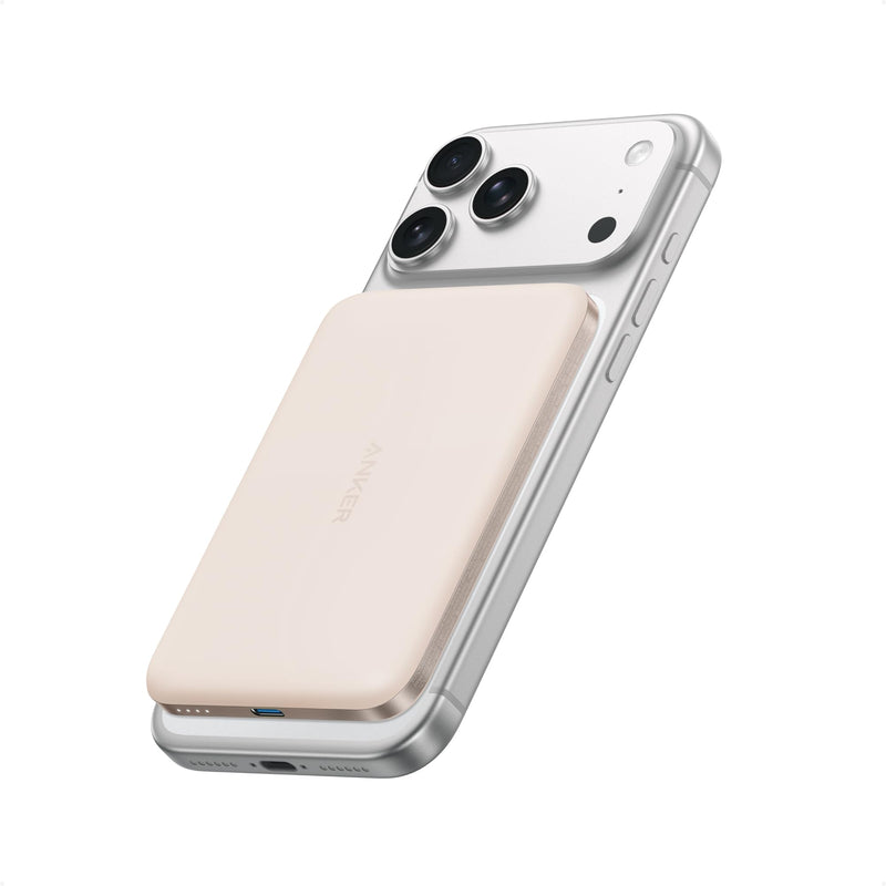 Anker - Nano MagGo (A1665) - Slim 5,000mAh Magnetic Power Bank - Gold