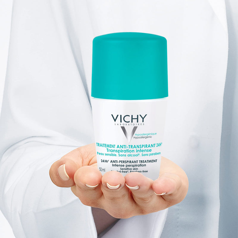 Vichy 24-Hour Antiperspirant Roll-On, 50 mL