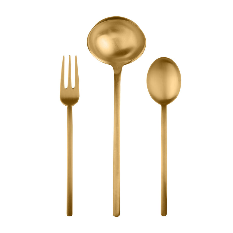 Mepra – Due Ice Gold – 3-Piece Serving Set