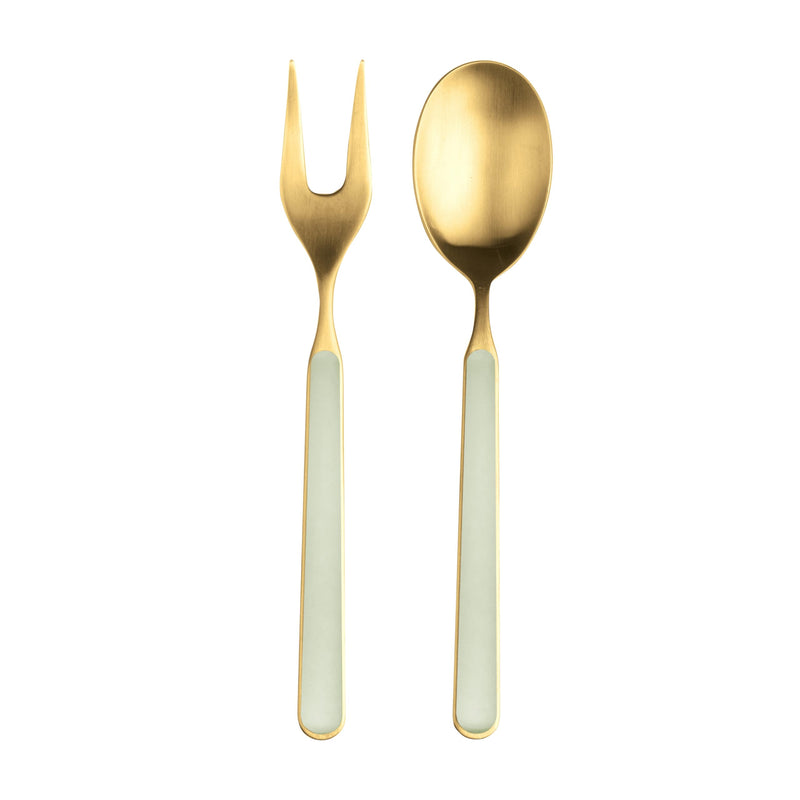 Mepra – Fantasia Ice Gold Sage – 2-Piece Serving Set