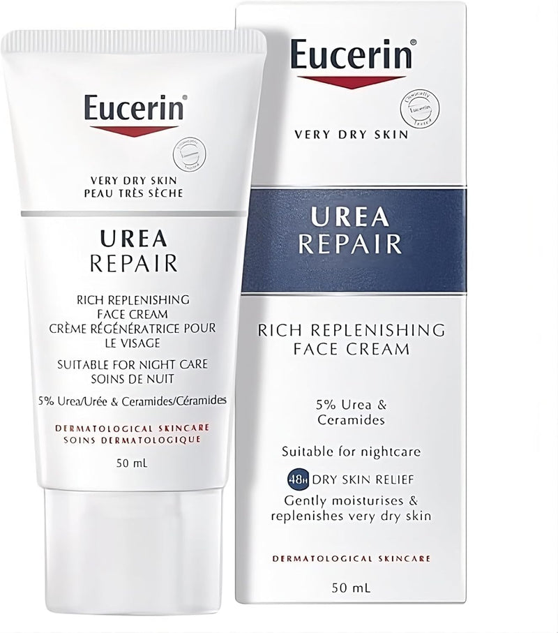 Eucerin Replenishing Face Creme Night 5% Urea, 50 mL