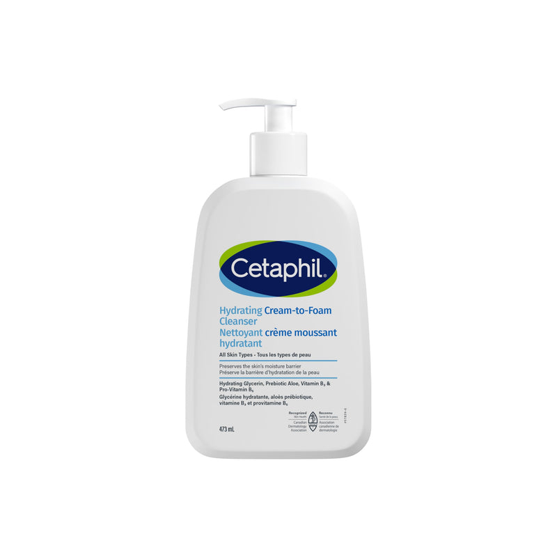 Cetaphil - Hydrating Cream-to-Foam Cleanser - 473 mL