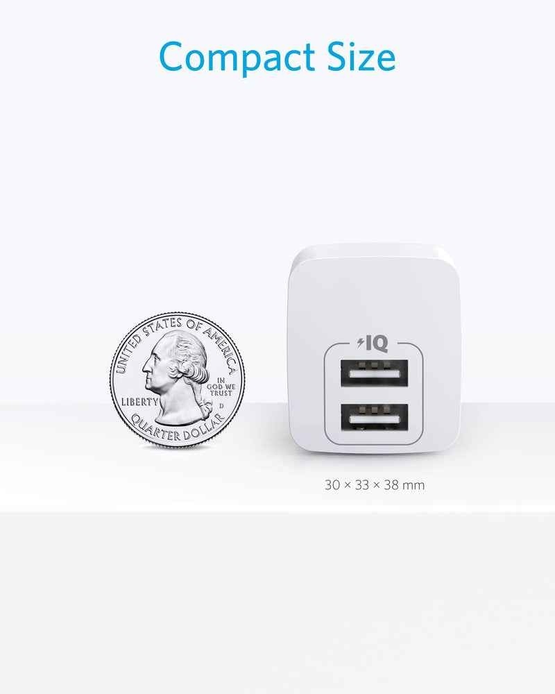Anker - A2620 - Dual-Port 12W USB-A Wall Charger - 2-Pack