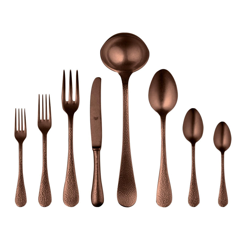 Mepra – Epoque Pewter Bronze – 43-Piece Flatware Set