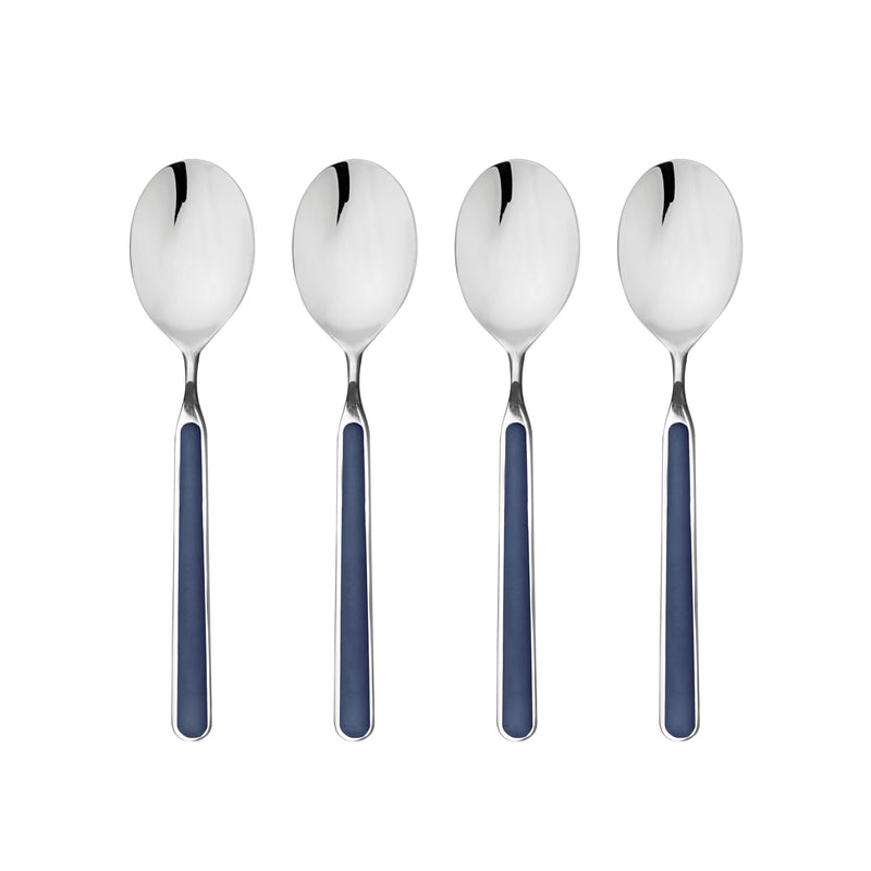 Mepra – Fantasia American Cobalt – 4-Piece Coffee Spoon Set