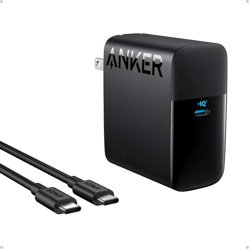 Anker - 317 (A2672) - 100W USB-C Wall Charger with Cable - Black