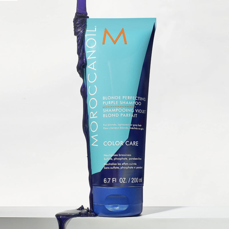 Moroccanoil Blonde Perfecting Purple Shampoo, 200 mL