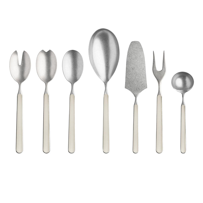 Mepra – Fantasia Pewter Turtle-Dove – 7-Piece Serving Set