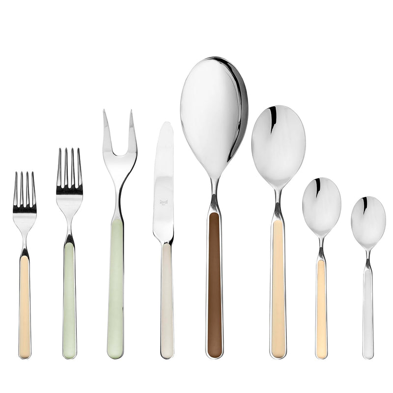 Mepra – Fantasia Sand – 43-Piece Flatware Set