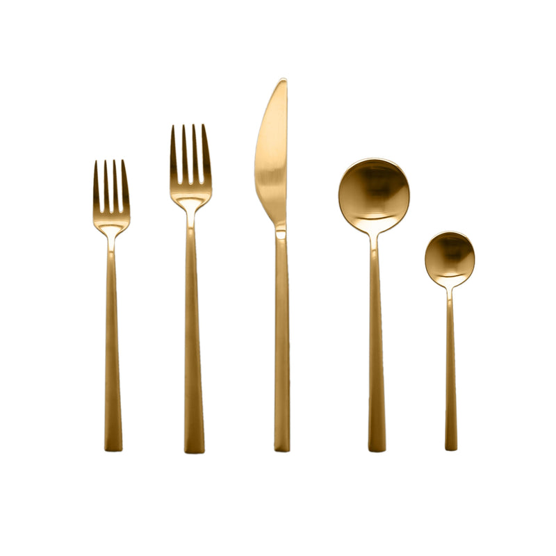 Mepra – Movida Ice Gold – 20-Piece Flatware Set