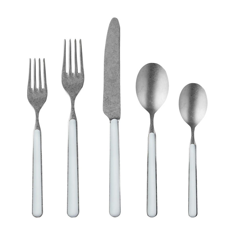 Mepra – Fantasia Pewter Light Blue – 20-Piece Flatware Set