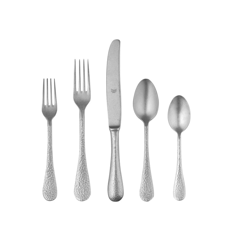 Mepra – Epoque Pewter Black Gold – 20-Piece Flatware Set