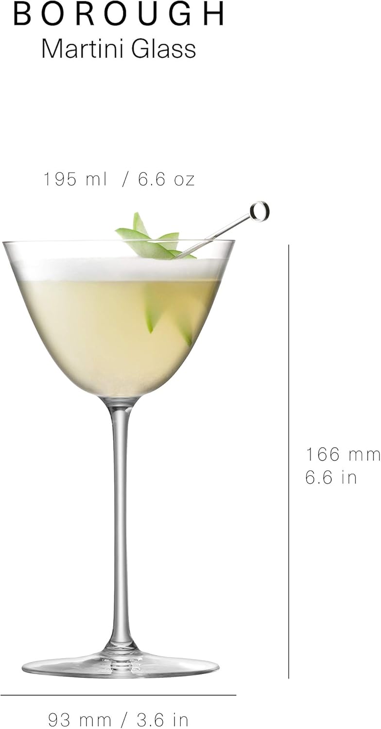 LSA - Borough - Martini Glasses (Set of 4) | 195 mL