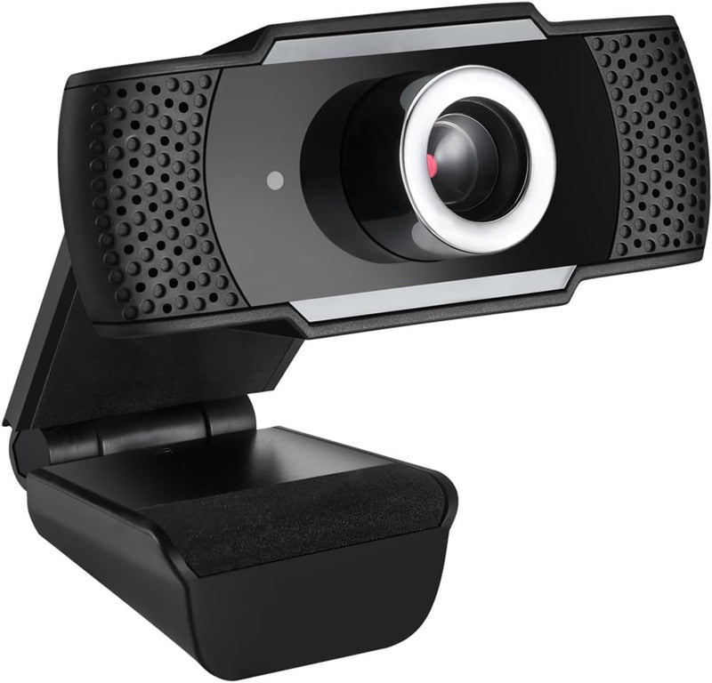 Adesso - Webcam CyberTrack H4 1080P (2.1MP) with Built-in Microphone Zoome Certified - Black