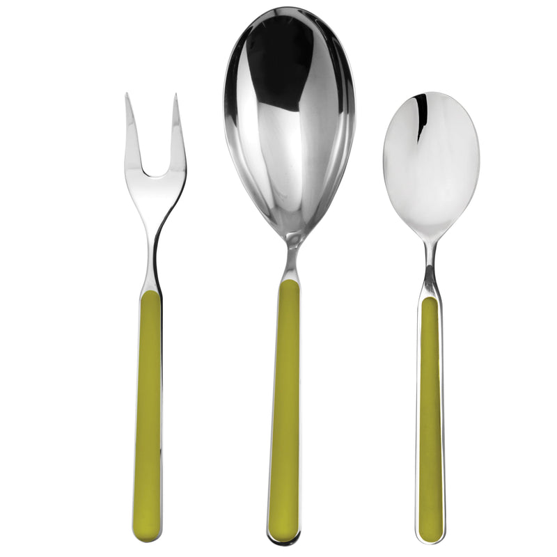 Mepra – Fantasia Olive-Green – 3-Piece Serving Set