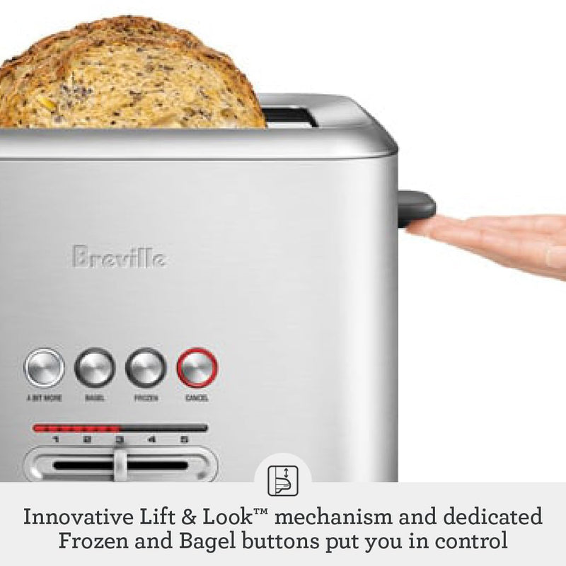 Breville A Bit More BTA720XL 2-Slice Toaster, Silver