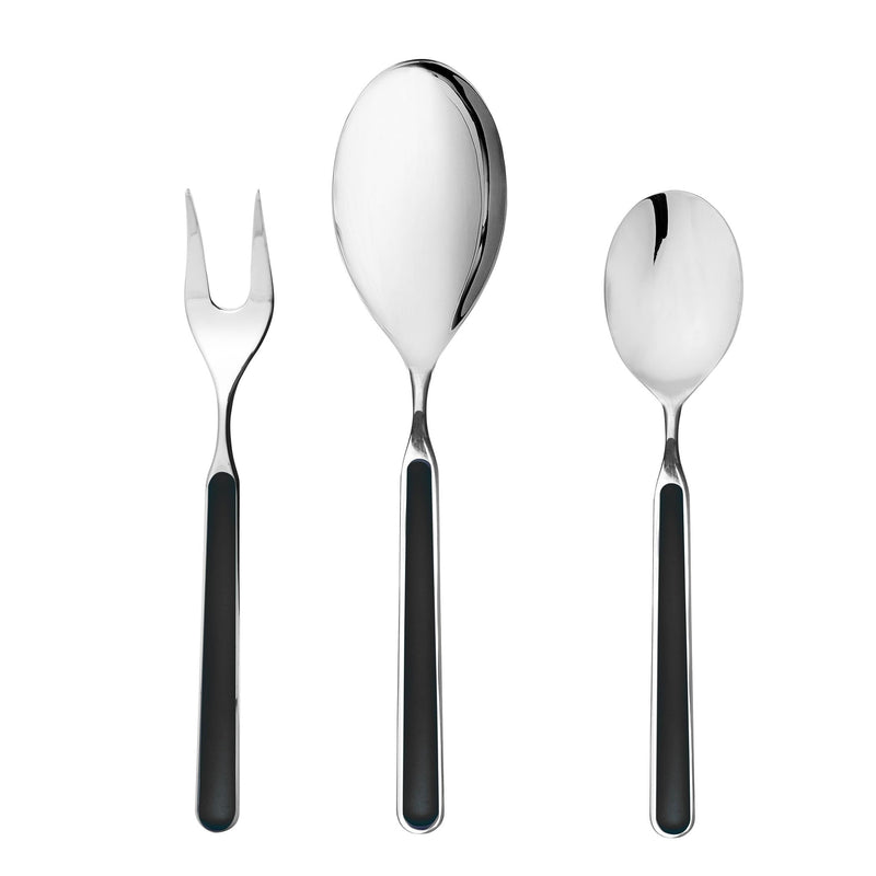 Mepra – Fantasia Black – 3-Piece Serving Set