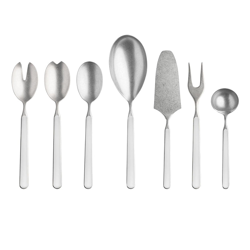 Mepra – Fantasia Pewter Porcelain – 7-Piece Serving Set