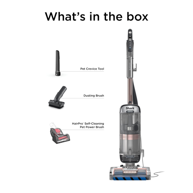 Shark Vertex DuoClean Upright Vacuum AZ2002C, Rose Gold