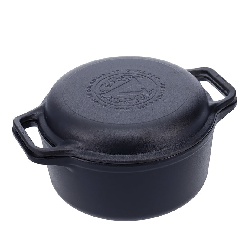 Victoria - Cast Iron Dutch Oven Combo Cooker - 5.7 L