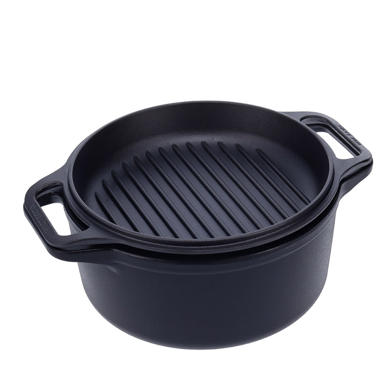 Victoria - Cast Iron Dutch Oven Combo Cooker - 5.7 L
