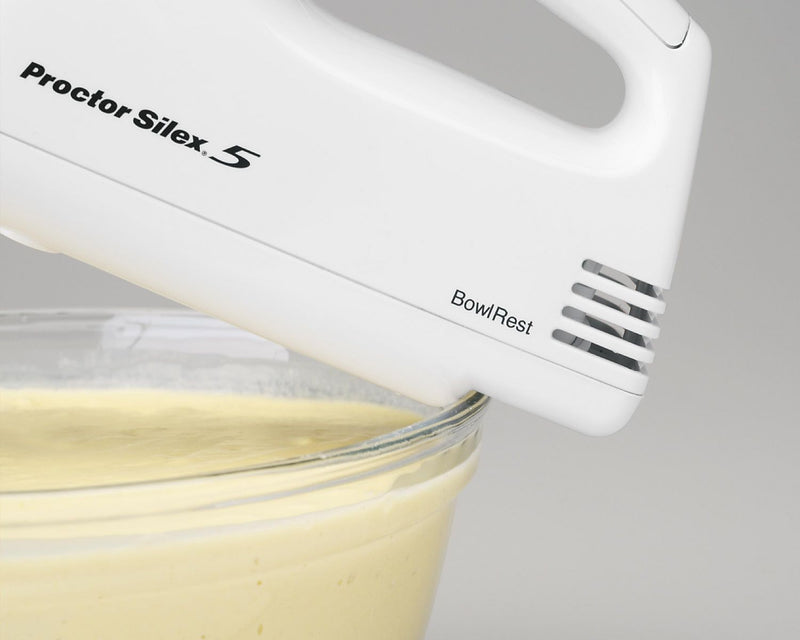 Proctor Silex Easy Mix Hand Mixer 62515RY, White