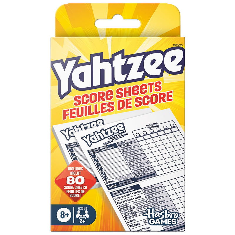 Hasbro - YAHTZEE - SCORE PAD ( Bilingual ) ( refresh )