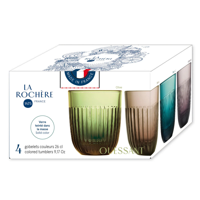 La Rochere - Ouessant Tumbler x4 Assorted - 10 oz.