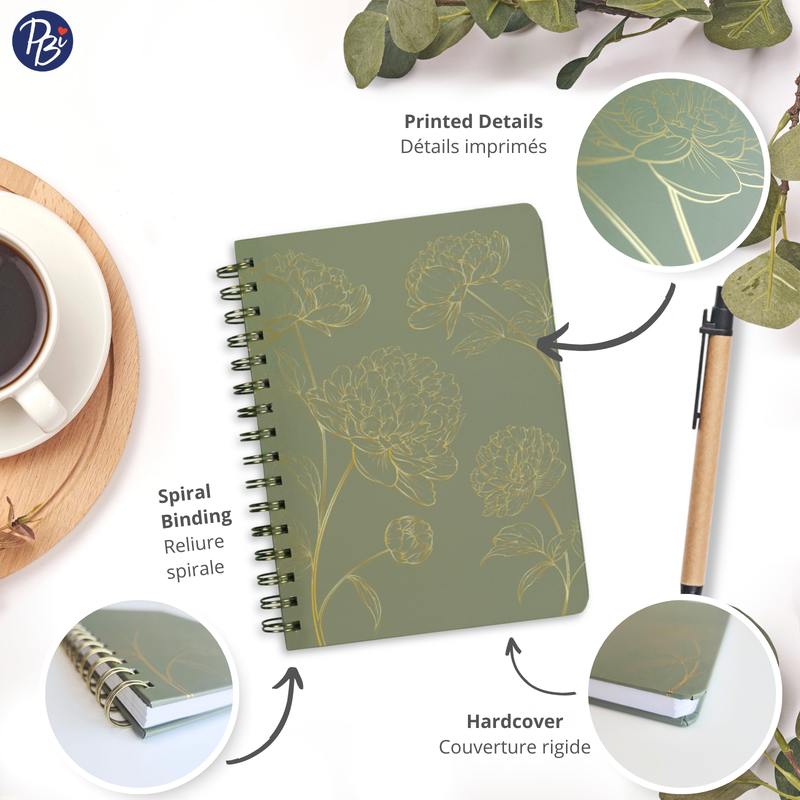 NOTEBOOK - FLEURS DORÉES