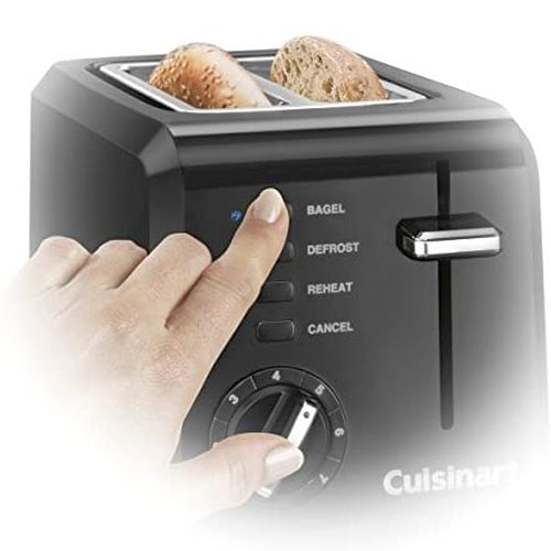 Cuisinart 2-Slice Compact Toaster in black – view 3