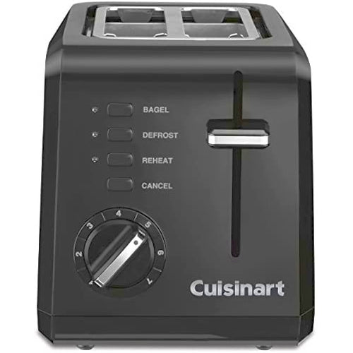 Cuisinart 2-Slice Compact Toaster in black – view 4