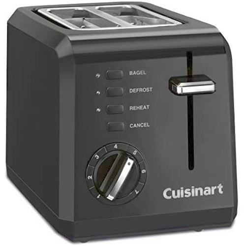 Cuisinart 2-Slice Compact Toaster in black – view 5