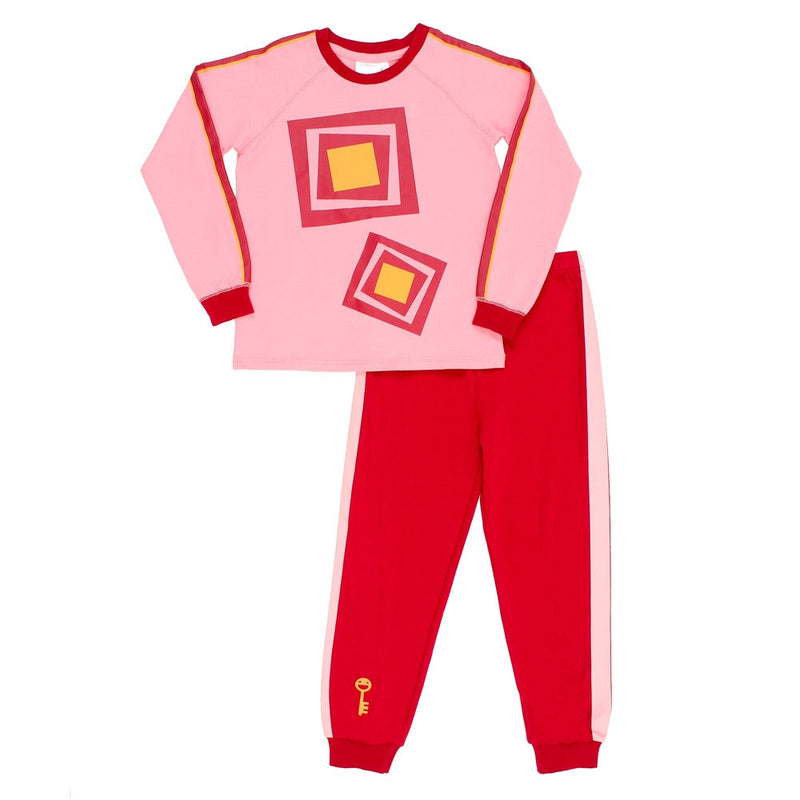 PYJAMA:PASSE-PARTOUT: ROUGE (Passe-Carreau) 7/8
