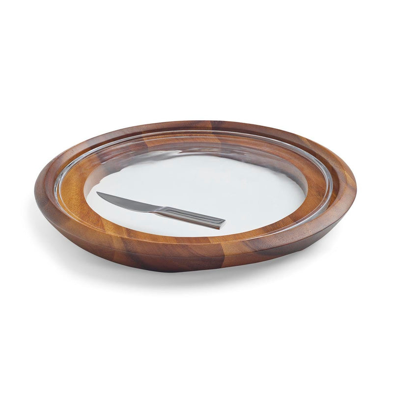 Nambé - Cooper Cheese Tray with Knife