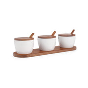 Nambé - Duets Triple Condiment Server with Lids & Spoons - view 2