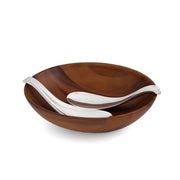 Nambé - Yin Yang Salad Bowl with Servers - view 3