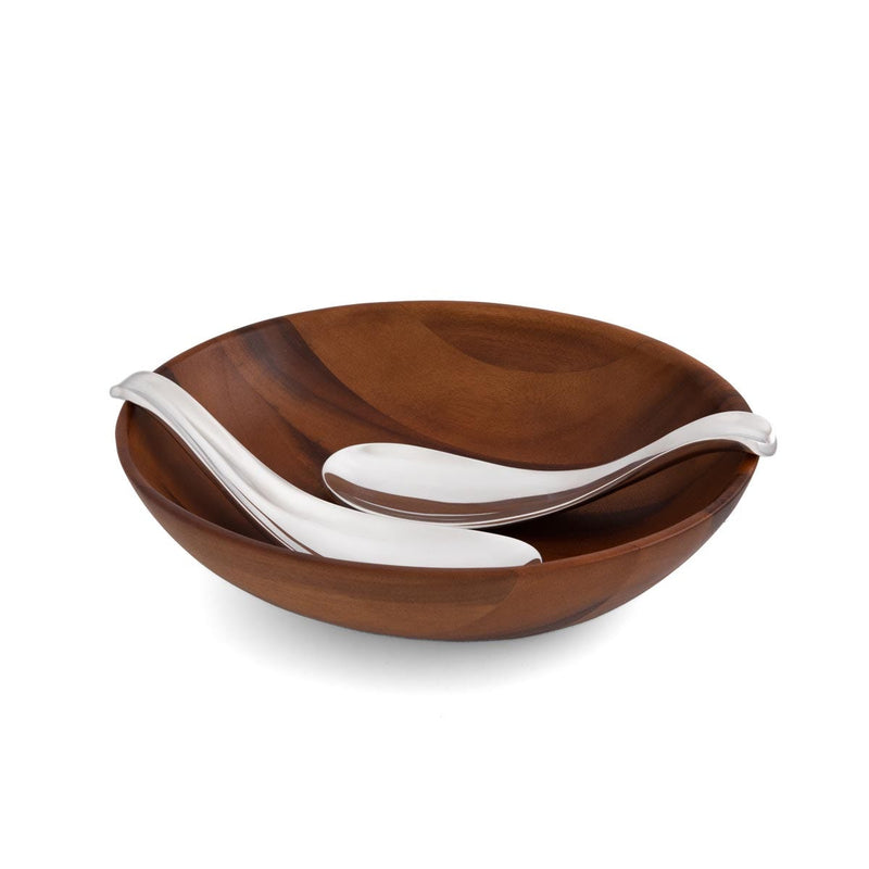 Nambé - Yin Yang Salad Bowl with Servers - view 3