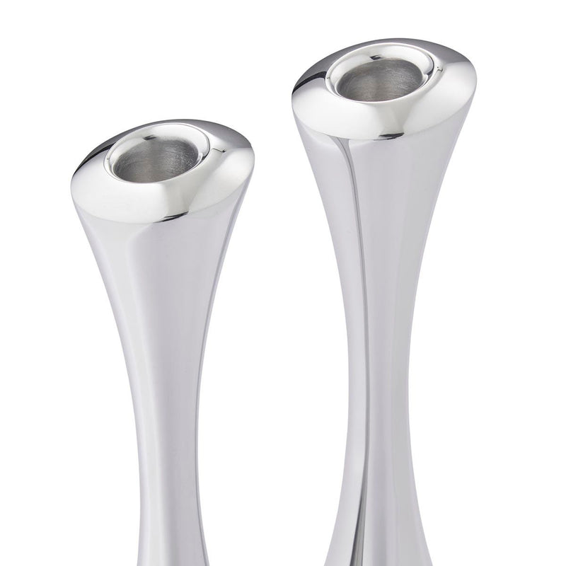 Nambé Aquila Candleholders, Set of 2 - design detail.
