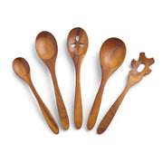 Nambé - Tulip Utensil Jug with 5 Wood Tools - view 2