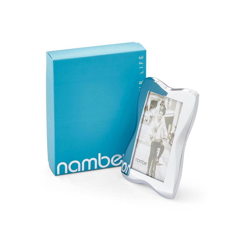 Nambé Bella Photo Frame with packaging.