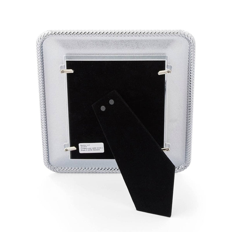 Nambé Braid Photo Frame - rear view.