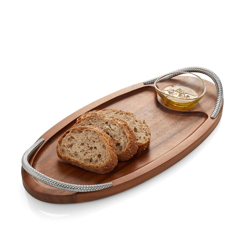 Nambé - Braid Serving Board with Dipping Dish | 18 in / 45.7 cm - view 3